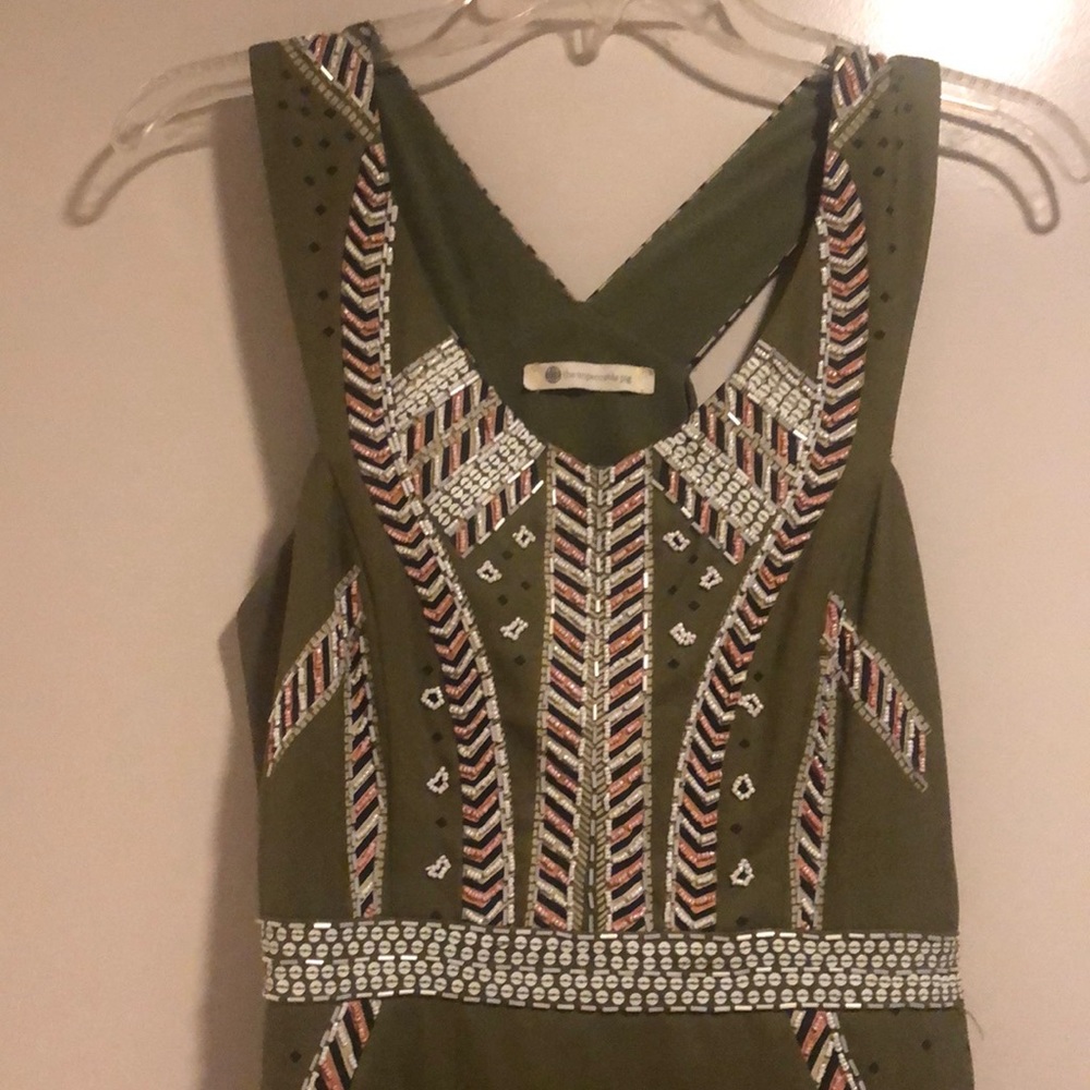 Olive green dress